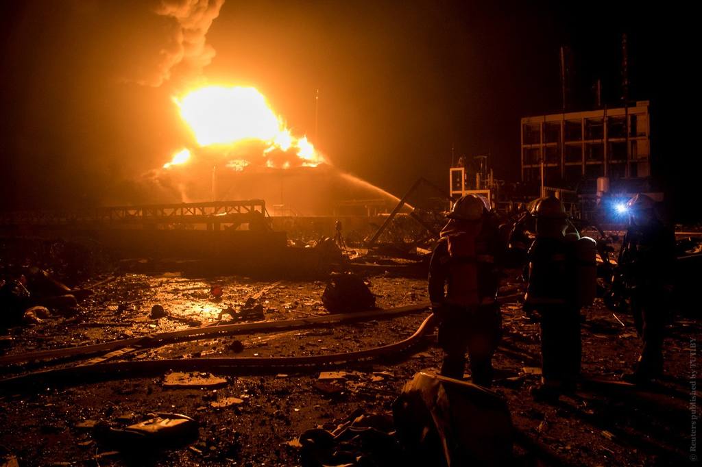 Взрыв в промышленном парке Яньчэн